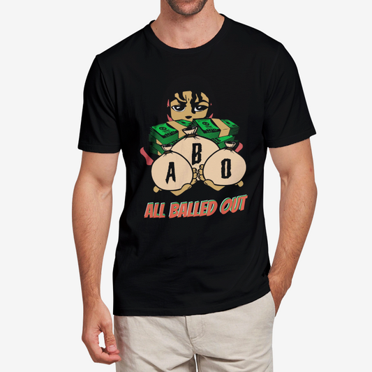 #ABO Black Heavy Cotton Adult T-Shirt