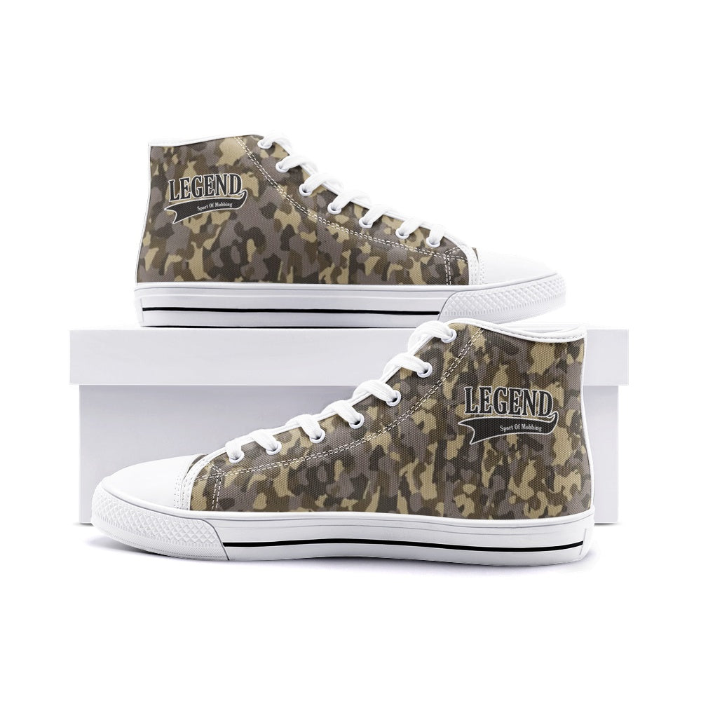 #S.O.M. LEGEND High Top GRN CAMO Canvas Shoes