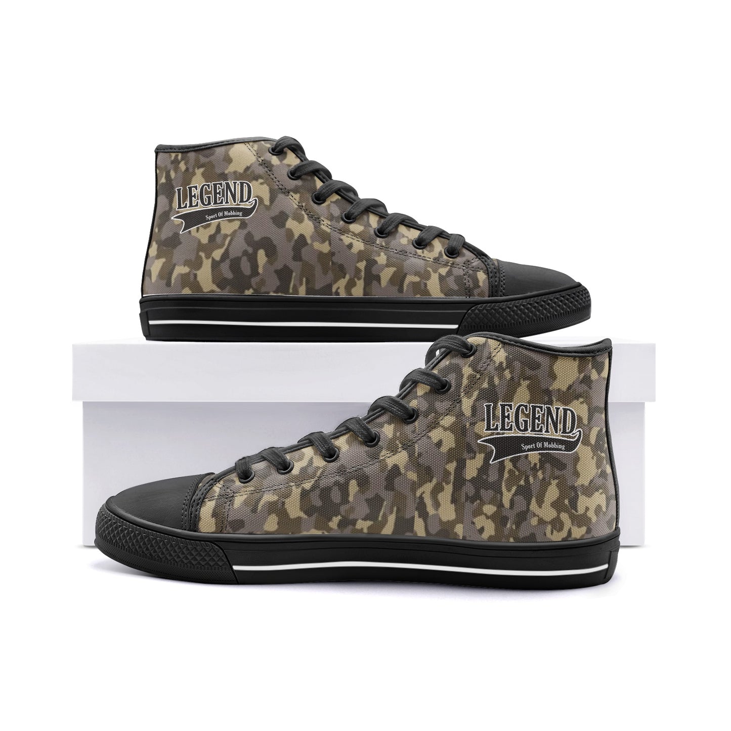 #S.O.M. LEGEND High Top GRN CAMO Canvas Shoes