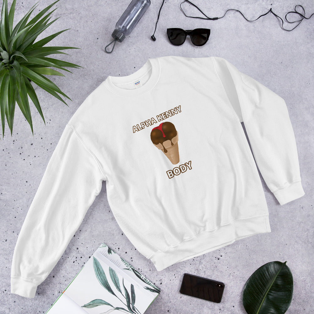 #AKB Chocolate Ice Cream Crew Neck Sweatshirt