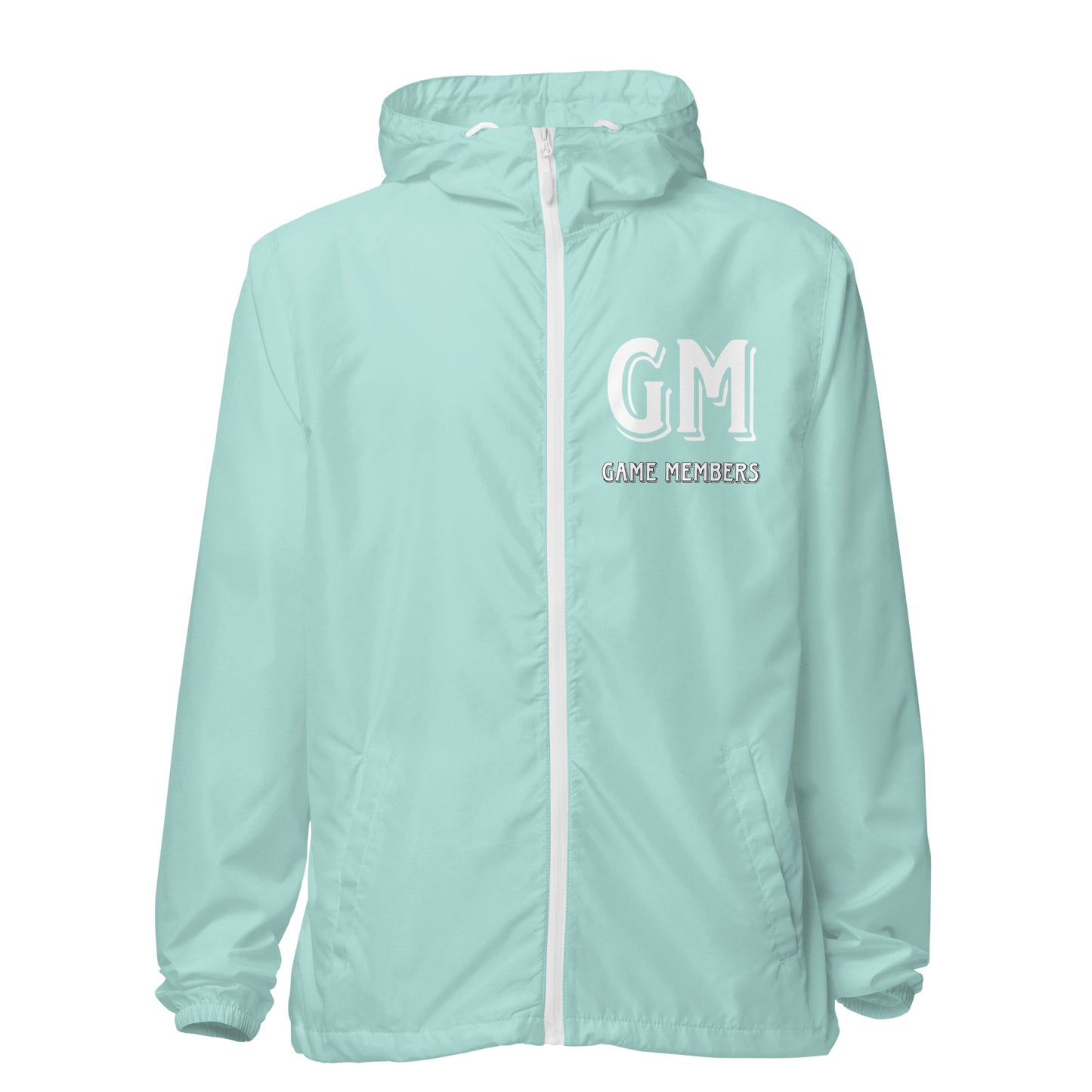 #GM GAME MEMBER Unisex lightweight zip up windbreaker