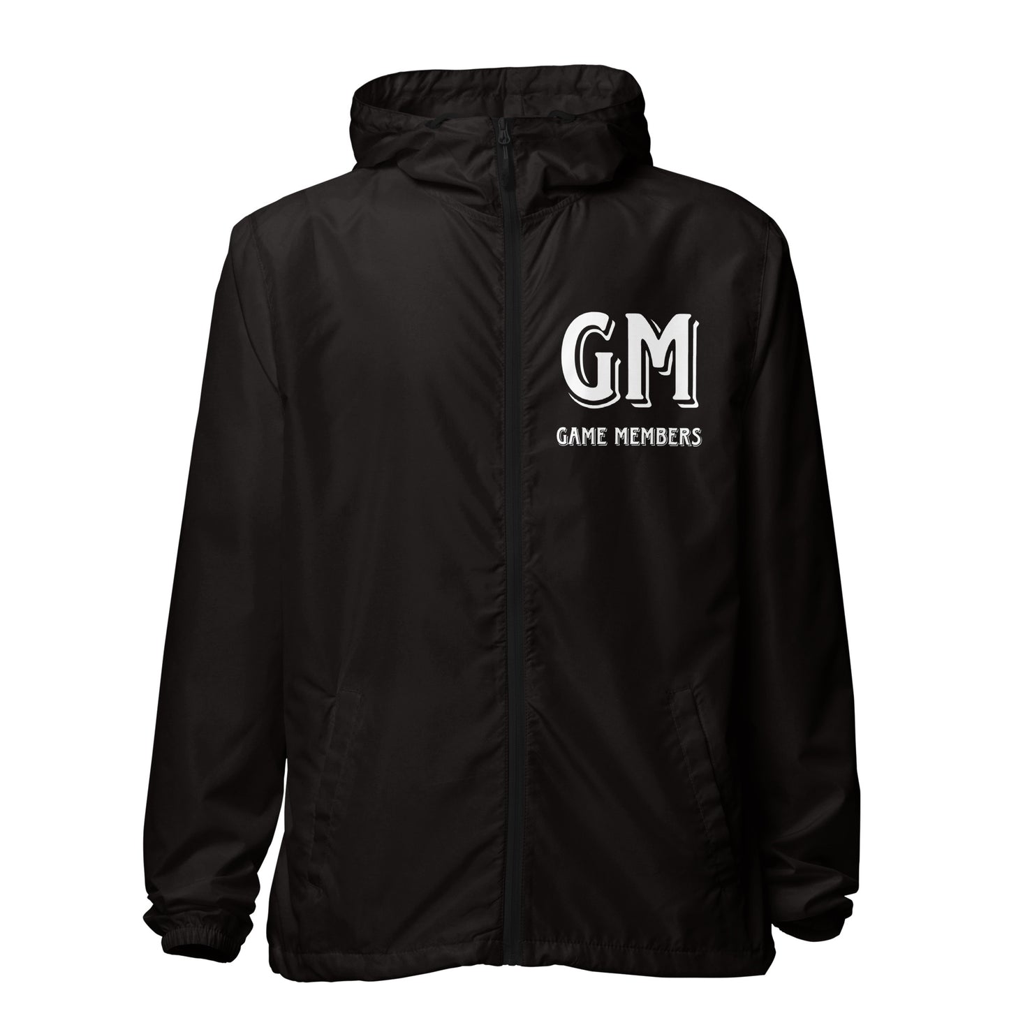 #GM GAME MEMBER Unisex lightweight zip up windbreaker