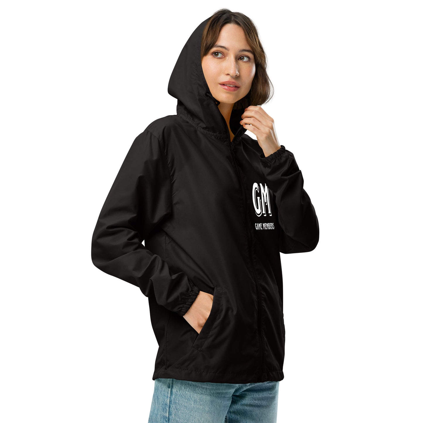 #GM GAME MEMBER Unisex lightweight zip up windbreaker