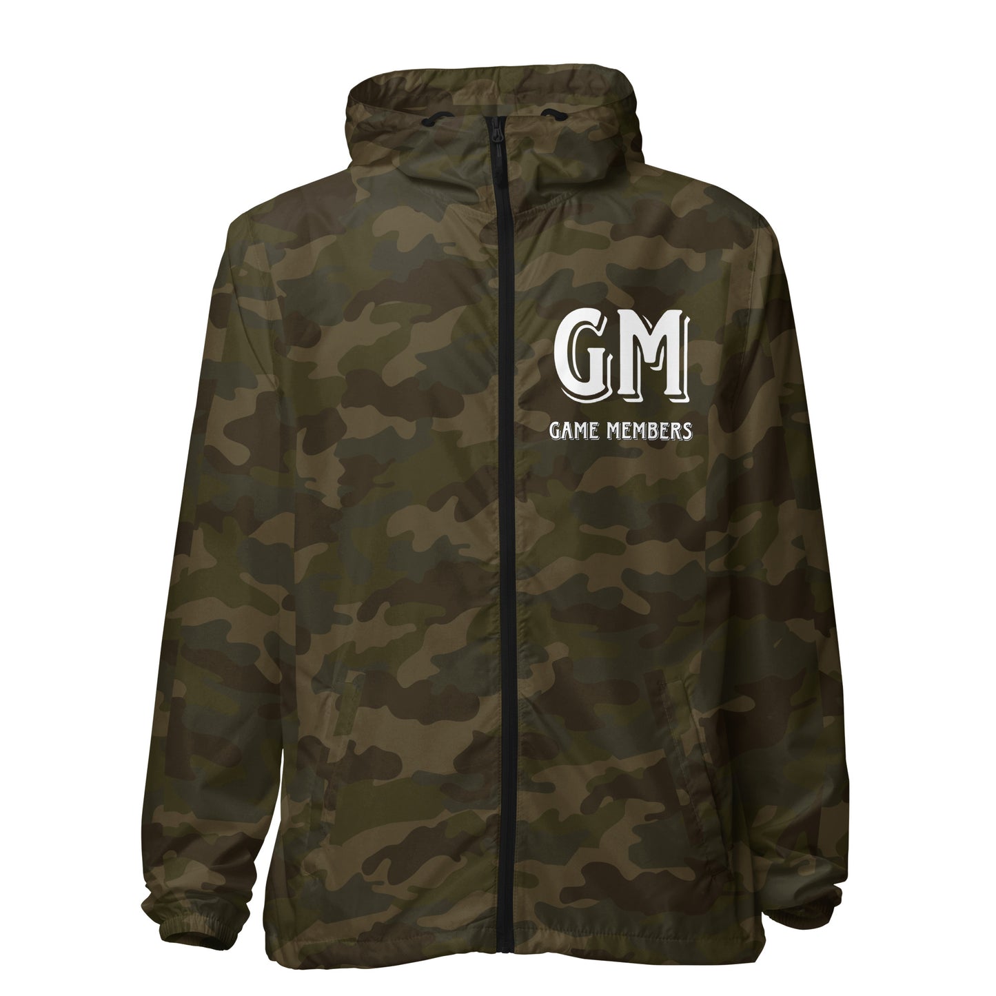 #GM GAME MEMBER Unisex lightweight zip up windbreaker