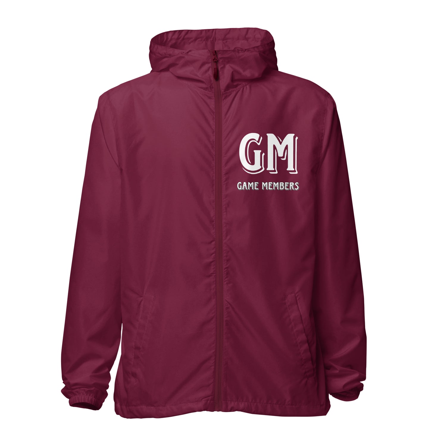 #GM GAME MEMBER Unisex lightweight zip up windbreaker