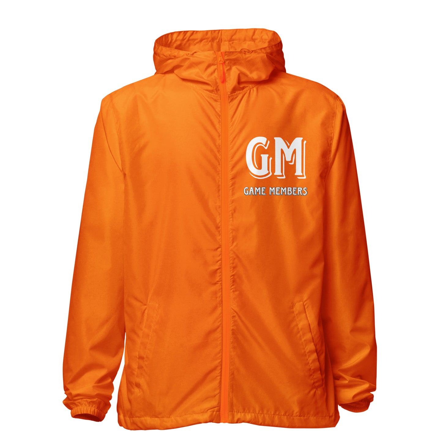 #GM GAME MEMBER Unisex lightweight zip up windbreaker