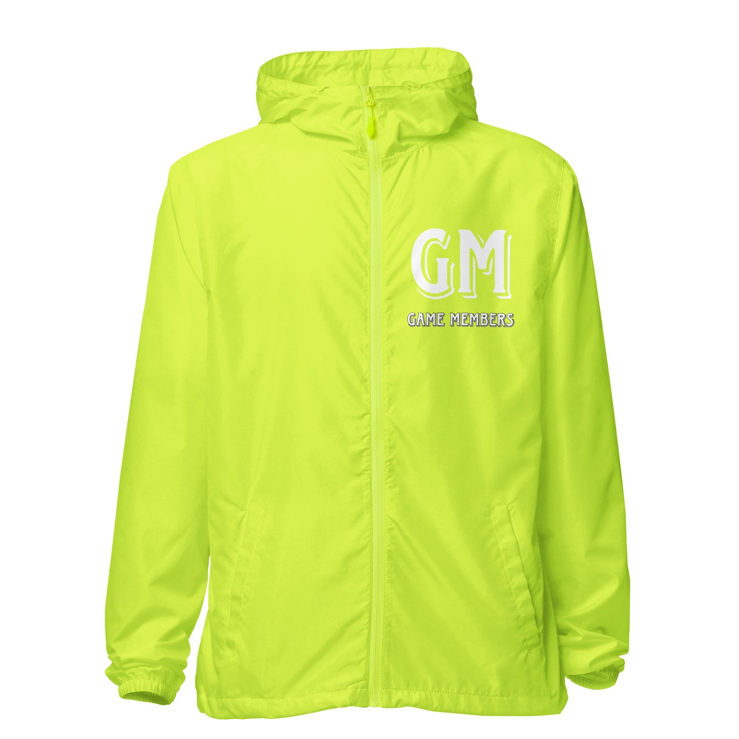 #GM GAME MEMBER Unisex lightweight zip up windbreaker