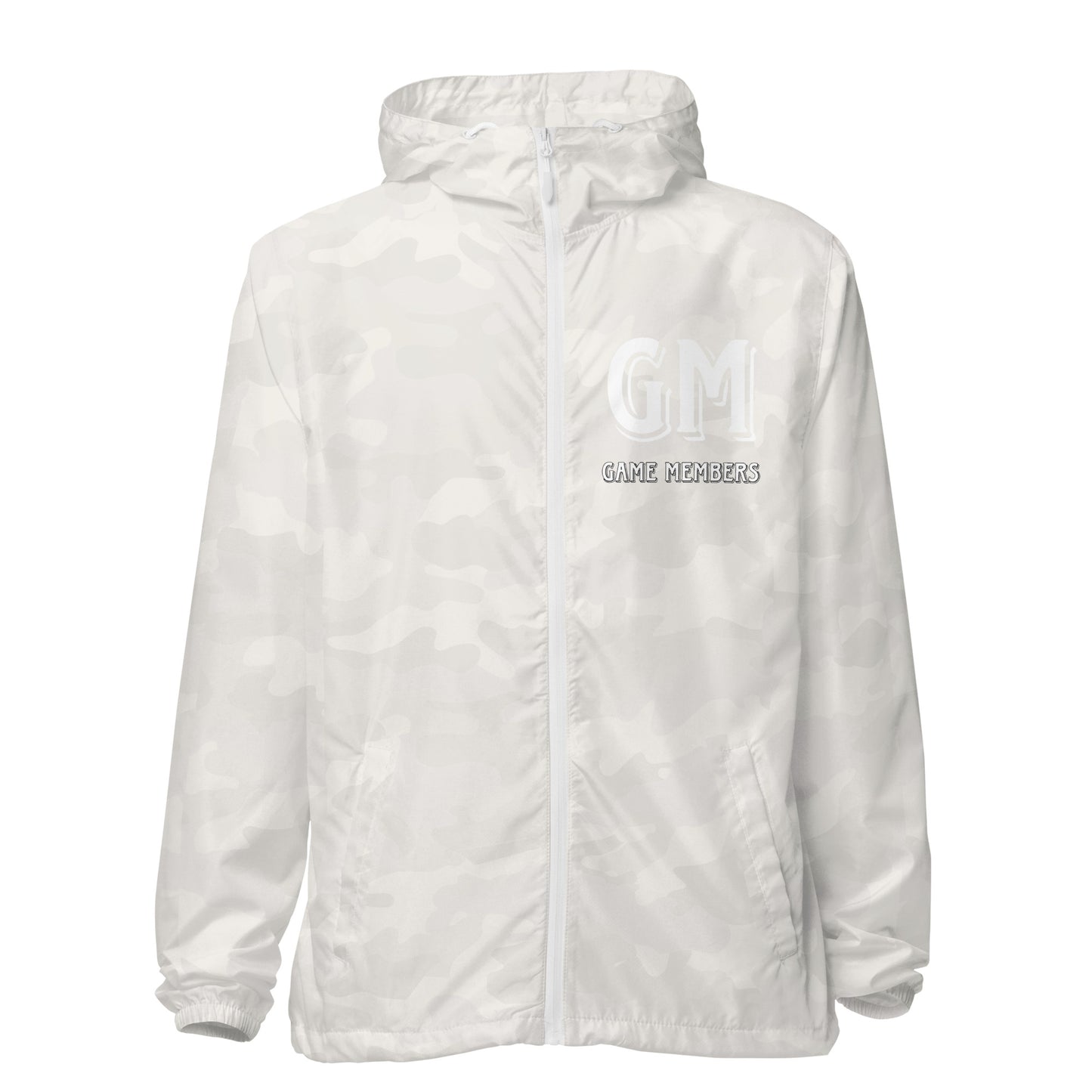 #GM GAME MEMBER Unisex lightweight zip up windbreaker