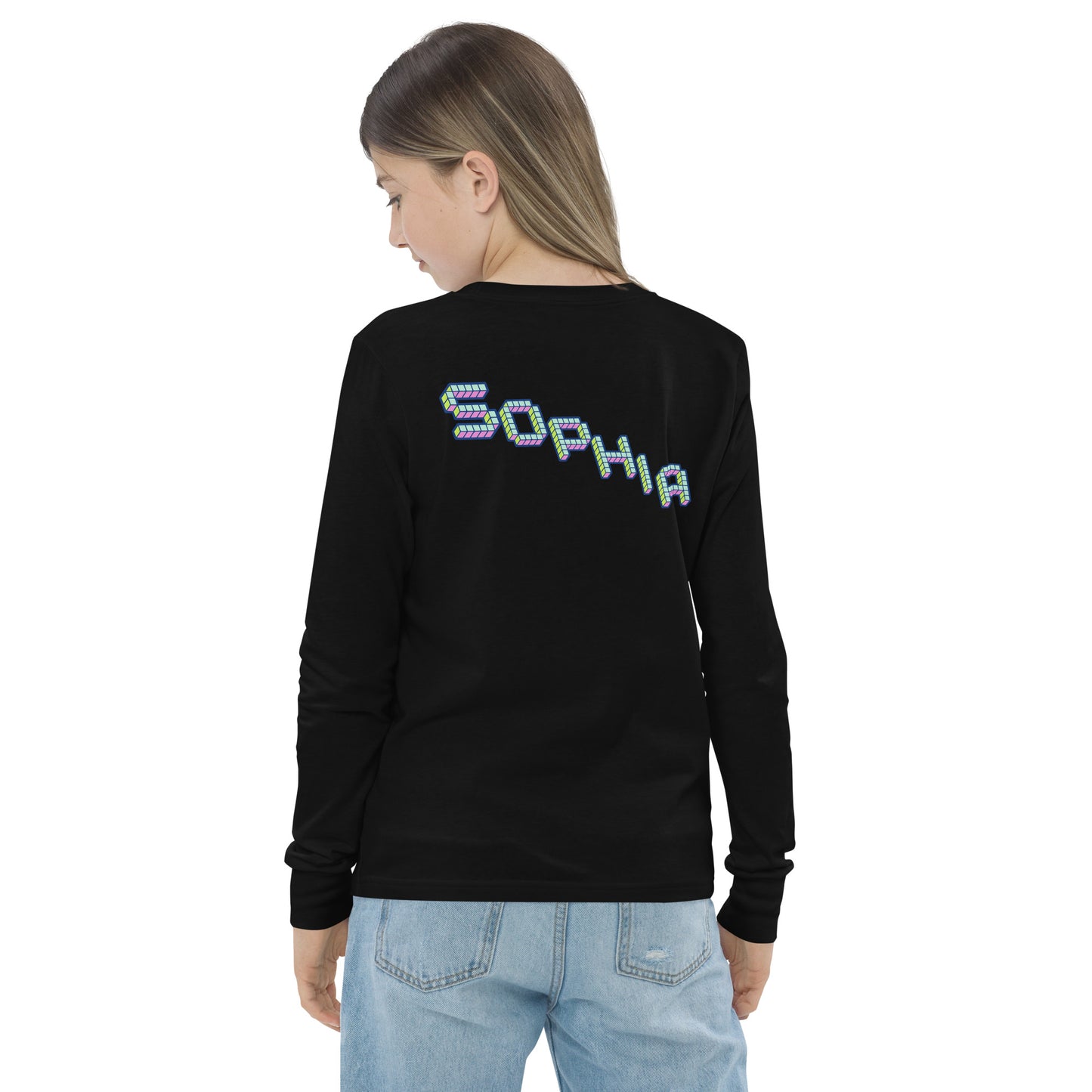 #SOPHIA'S Girls Youth Long Sleeve Tee