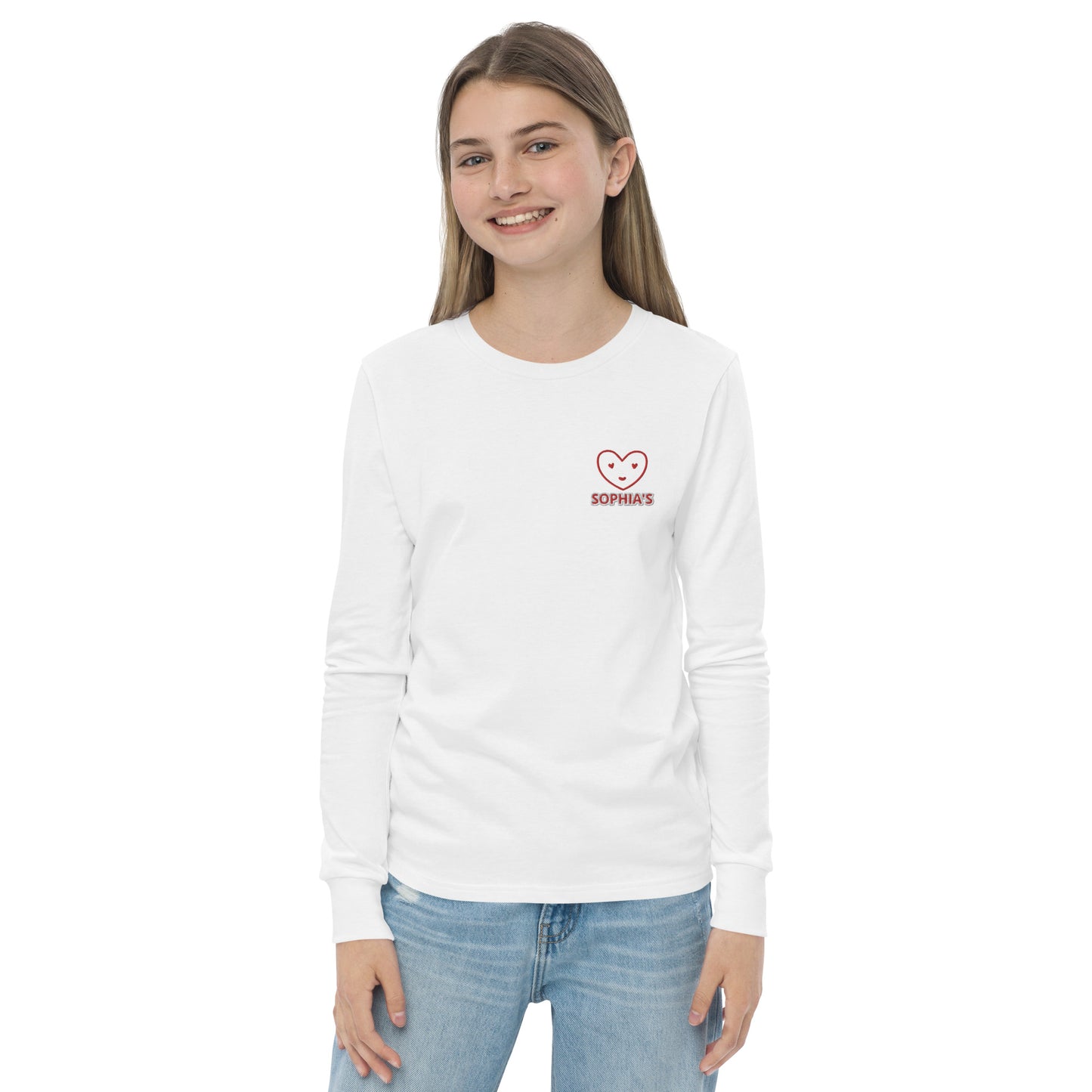 #SOPHIA'S Girls Youth Long Sleeve Tee