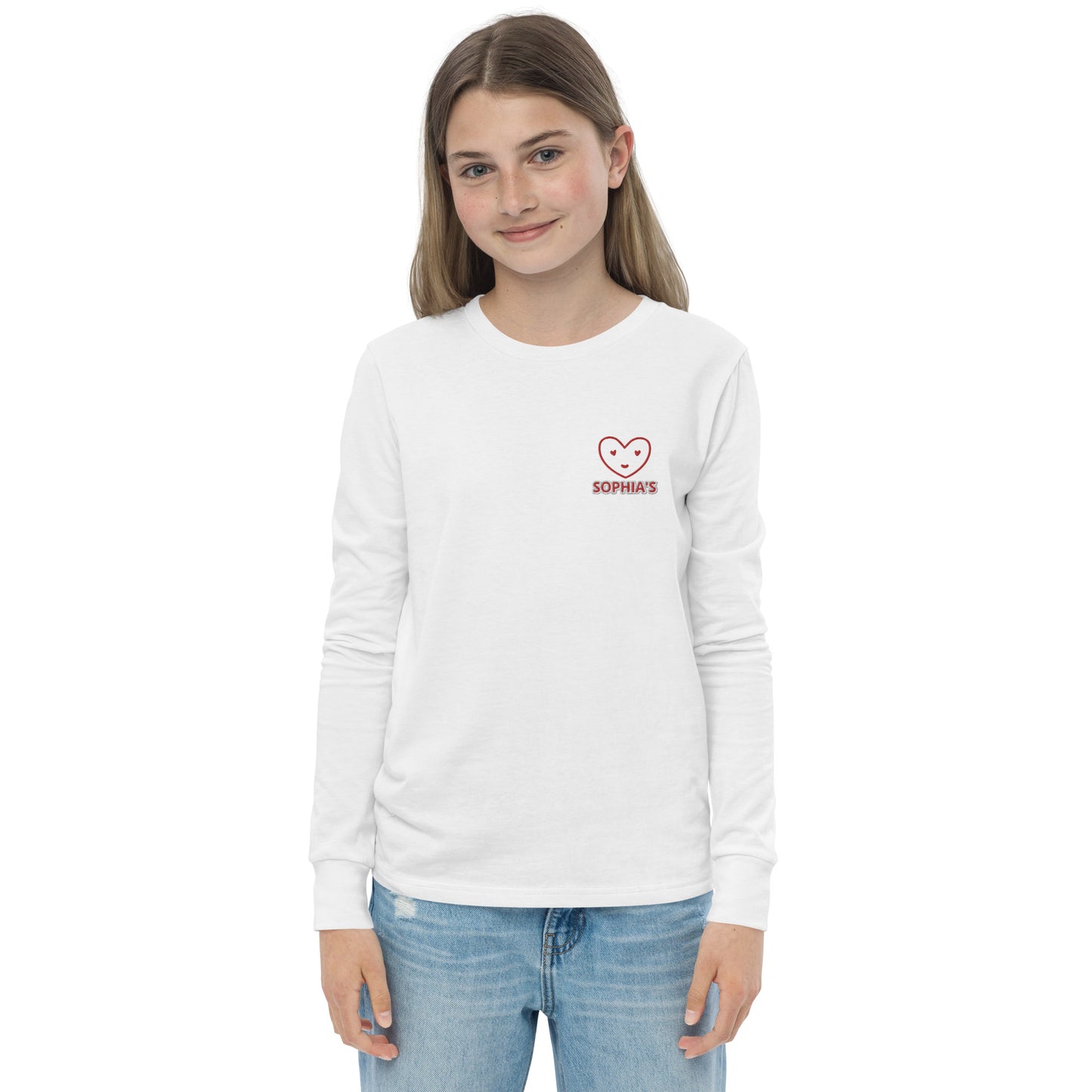 #SOPHIA'S Girls Youth Long Sleeve Tee