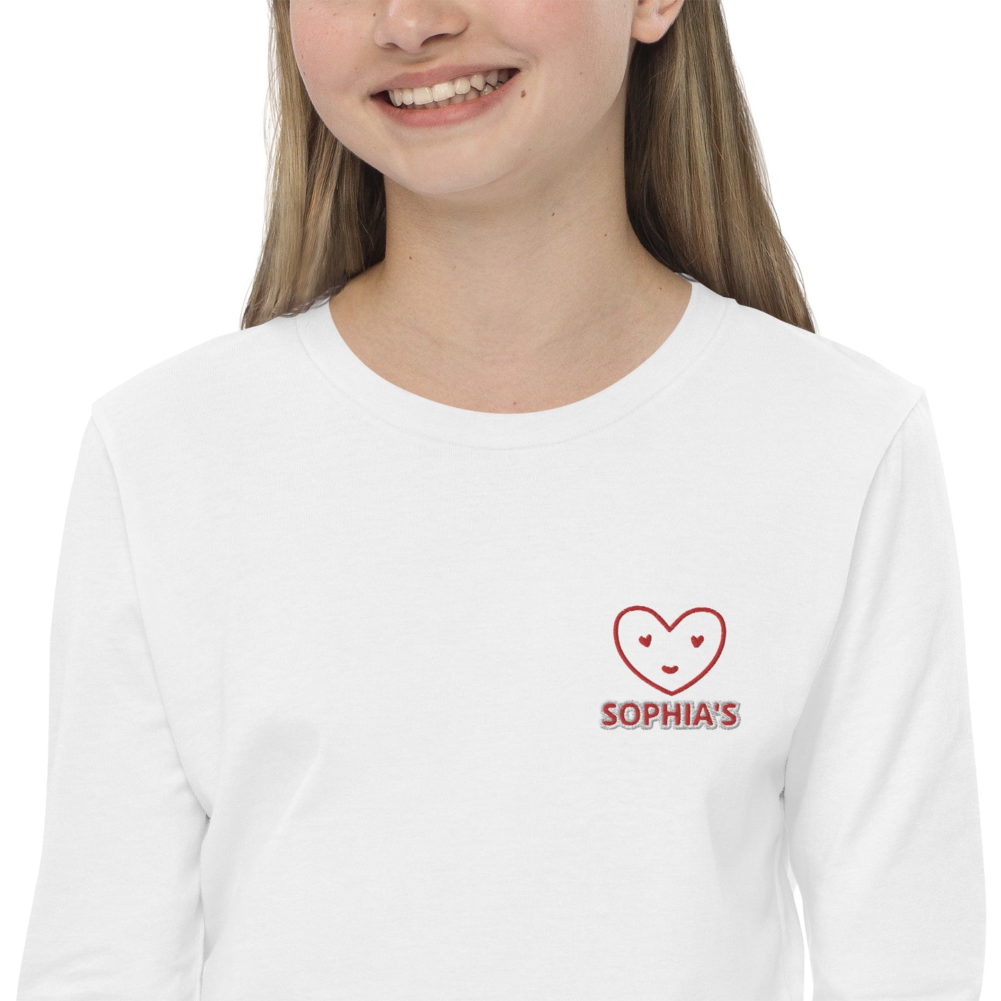 #SOPHIA'S Girls Youth Long Sleeve Tee